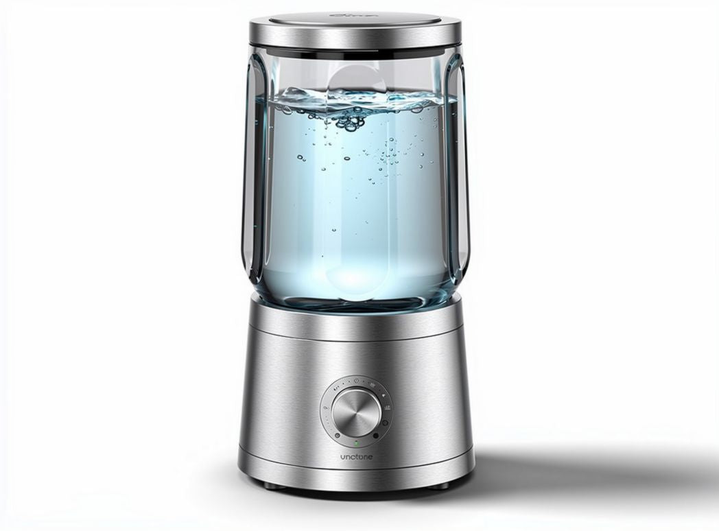 Mixeur électrique en verre transparent de 1,5 litre avec base en acier inoxydable 20 x 20 x 40cm