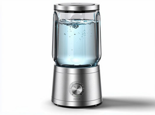 Mixeur électrique en verre transparent de 1,5 litre avec base en acier inoxydable 20 x 20 x 40cm